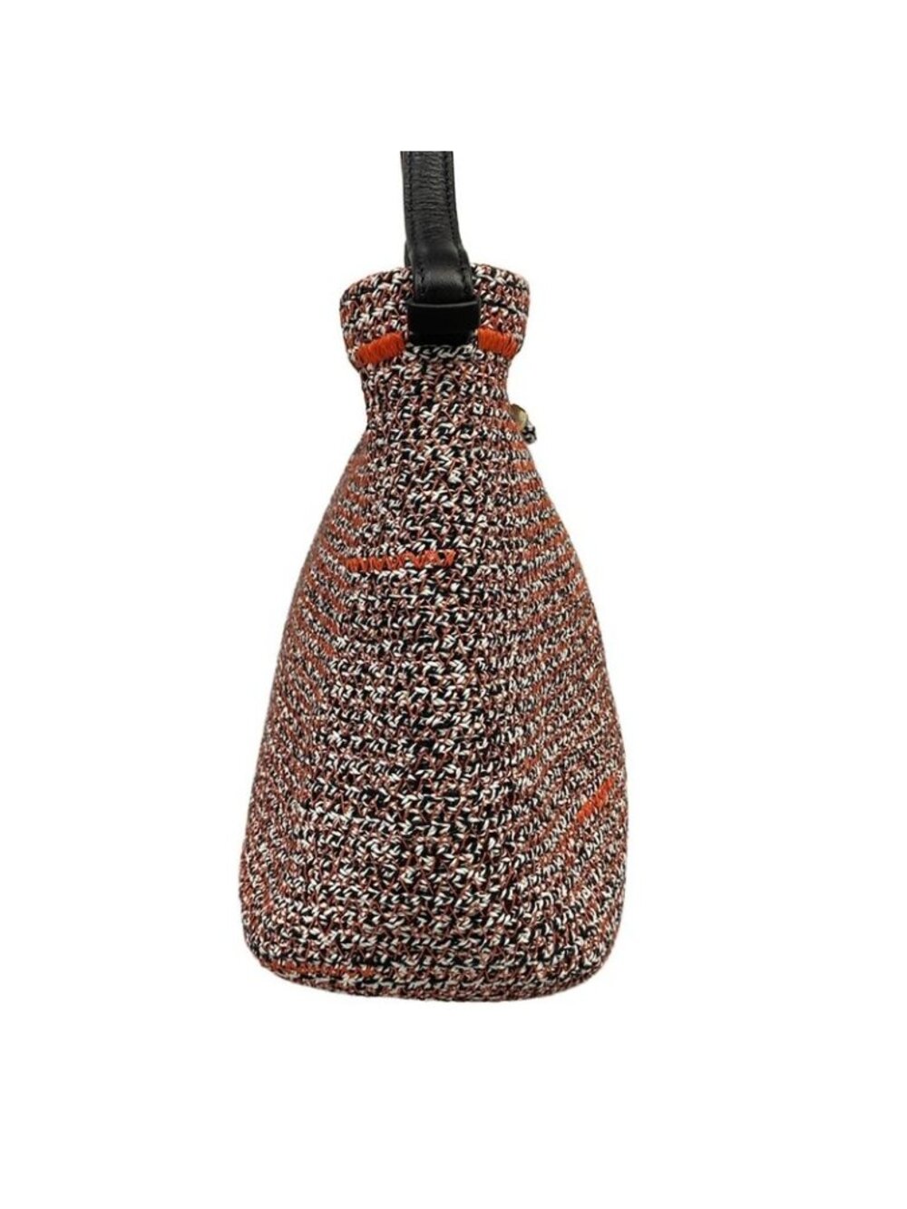 ★SOLD★ Balenciaga Handbag White Black Orange Leather X - Picture 2 of 15